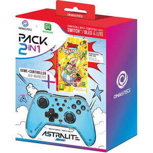 Astralite Blue Wireless Bluetooth Controller with Asterix  Obelix STA Switch