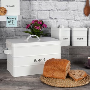 Vintage Metal Kitchen Bread Bin