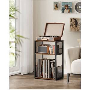 Record Player Stand with Vinyl Storage