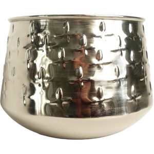 Silver Cross Metal Planter by Leaf