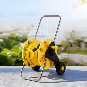 Outdoor Garden Portable Hose Reel Cart - 40m