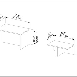 Twins Nesting Table