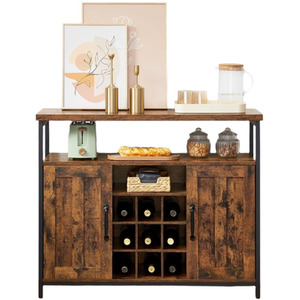 Storage Cabinet with Wine Holder