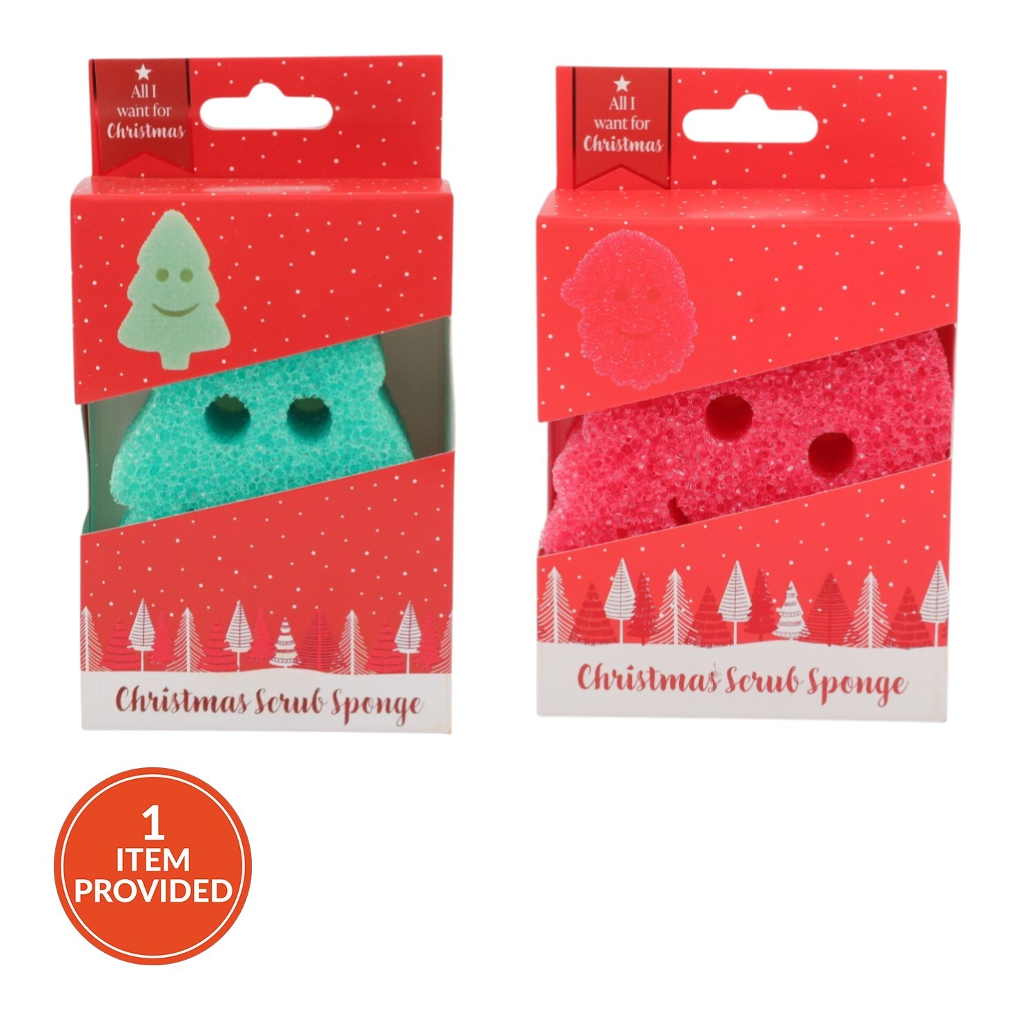 Image of Christmas Scrub Sponge