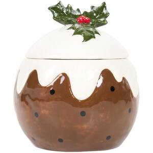 Christmas Pudding Cookie Jar