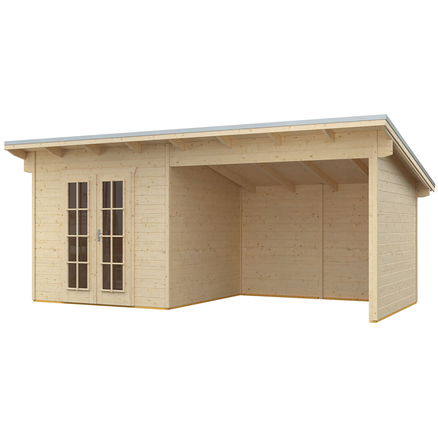 Rowlinson Oasis Garden Log Cabin - Natural