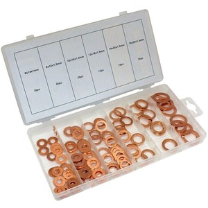 110Pc Copper Washers in Slimline Case