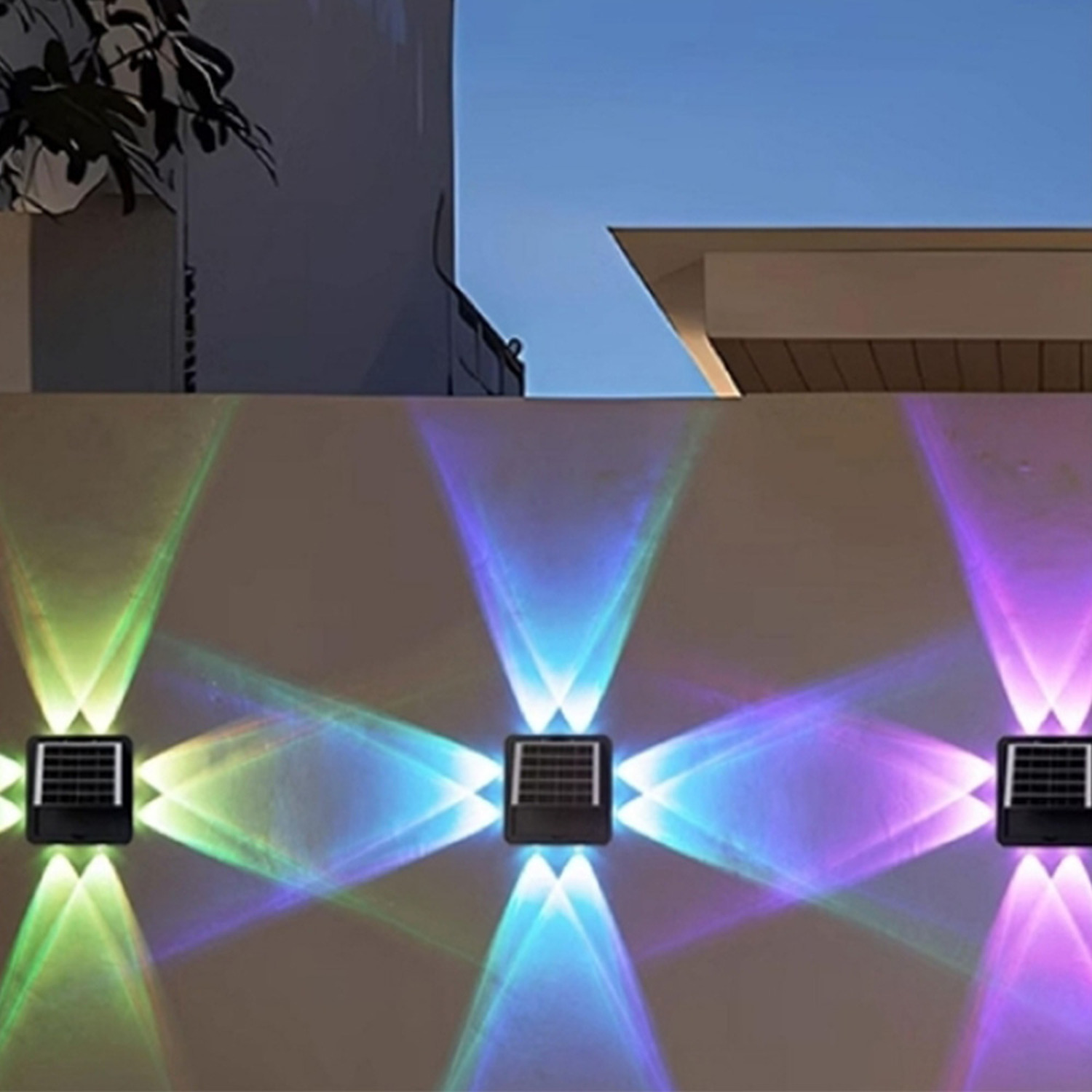 Image of 4-Way LED Solar Wall Light -&hellip;