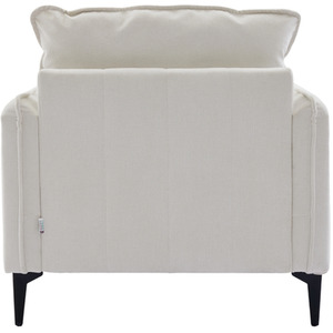 Orange Fleece Fabric Single Sofa Armchair shot 10811206