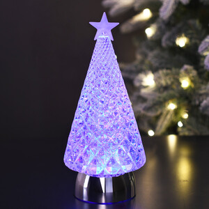 Glitter Spinning Crystal Tree