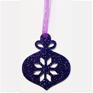 Glitter Bauble Style 1 Christmas Decoration