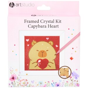 Capybara Heart Framed Crystal Kit