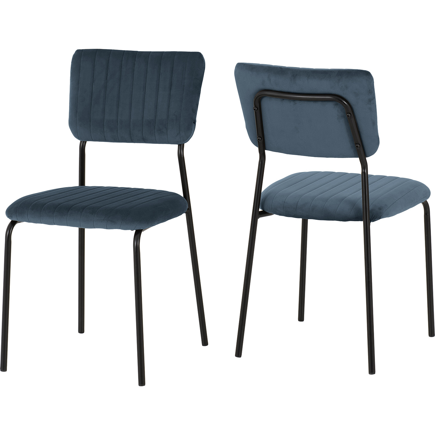 Sheldon Round Glass Top Dining Set - Navy