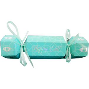 Happy Eid Crackers Teal and Iridescent