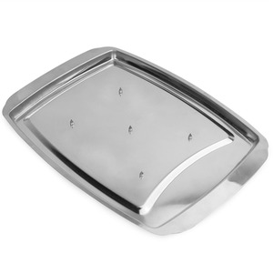 Stainless Steel Carving Tray Maison and White