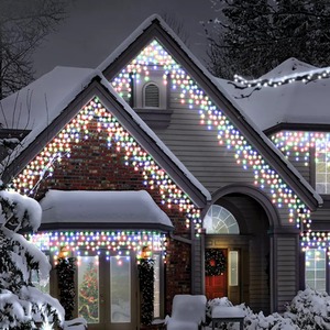 Multi-Coloured Outdoor Connectable Icicle Mains Powered Lights