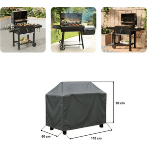 Grey / Large Heavy Duty Waterproof UV Outdoor BBQ Grill Protective Cover  shot 11317225