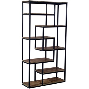 Industrial Multi Shelf Storage Unit With Room Divider Design