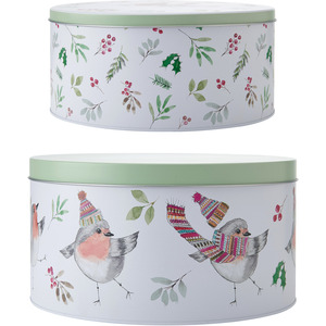 Mikasa TipperleyHill Set of 2 Robin Cake Tins