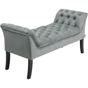 Velvet Upholstered Bench