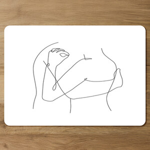 line art hug Designer Placemat Set