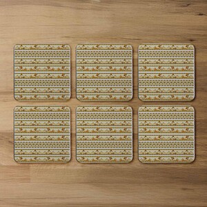 Ornament Of Ancient Egypt To The Frescoes Coaster