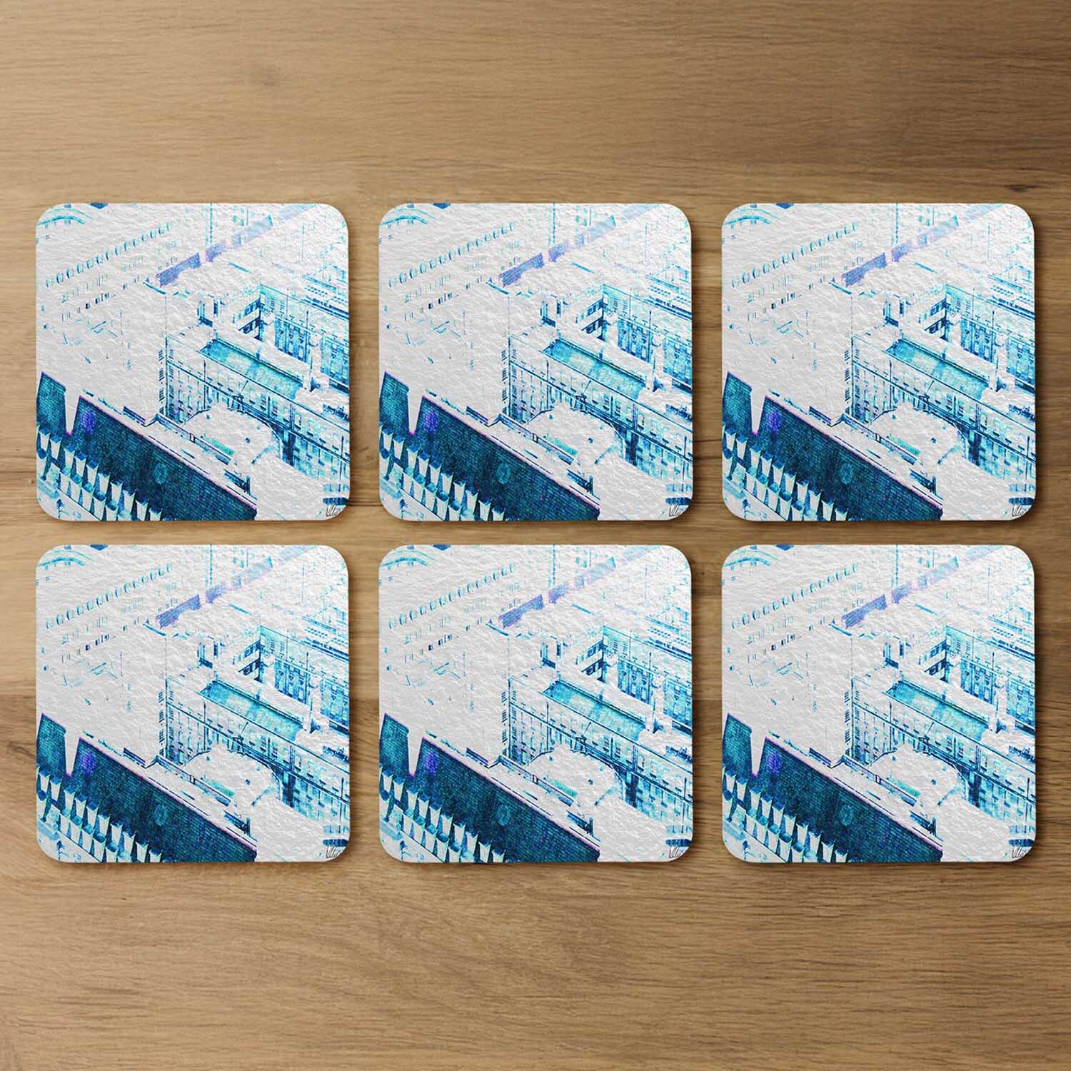 Chimney Tops Coaster - Blue