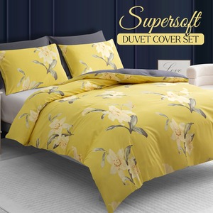 Pamposh Premium Microfiber Reversible Luxurious Duvet Cover Set
