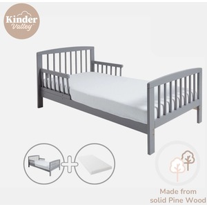 Sydney Toddler Bed Grey with Kinder Flow Mattress