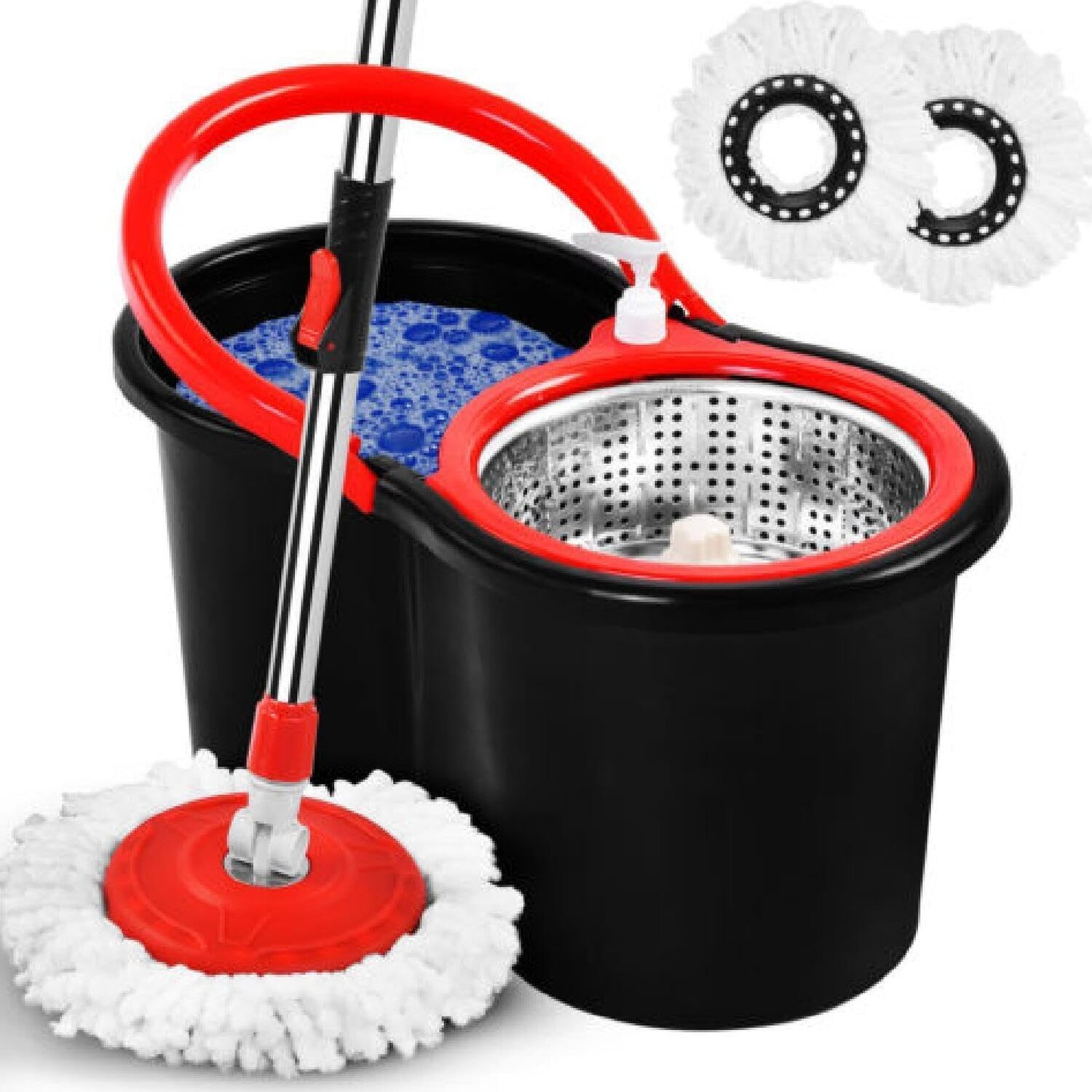 Image of Spin Mop Metal Bucket with Wheels&hellip;