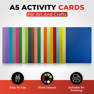 Pack of 500 A5 Orange Coloured Card 160gsm Sheets