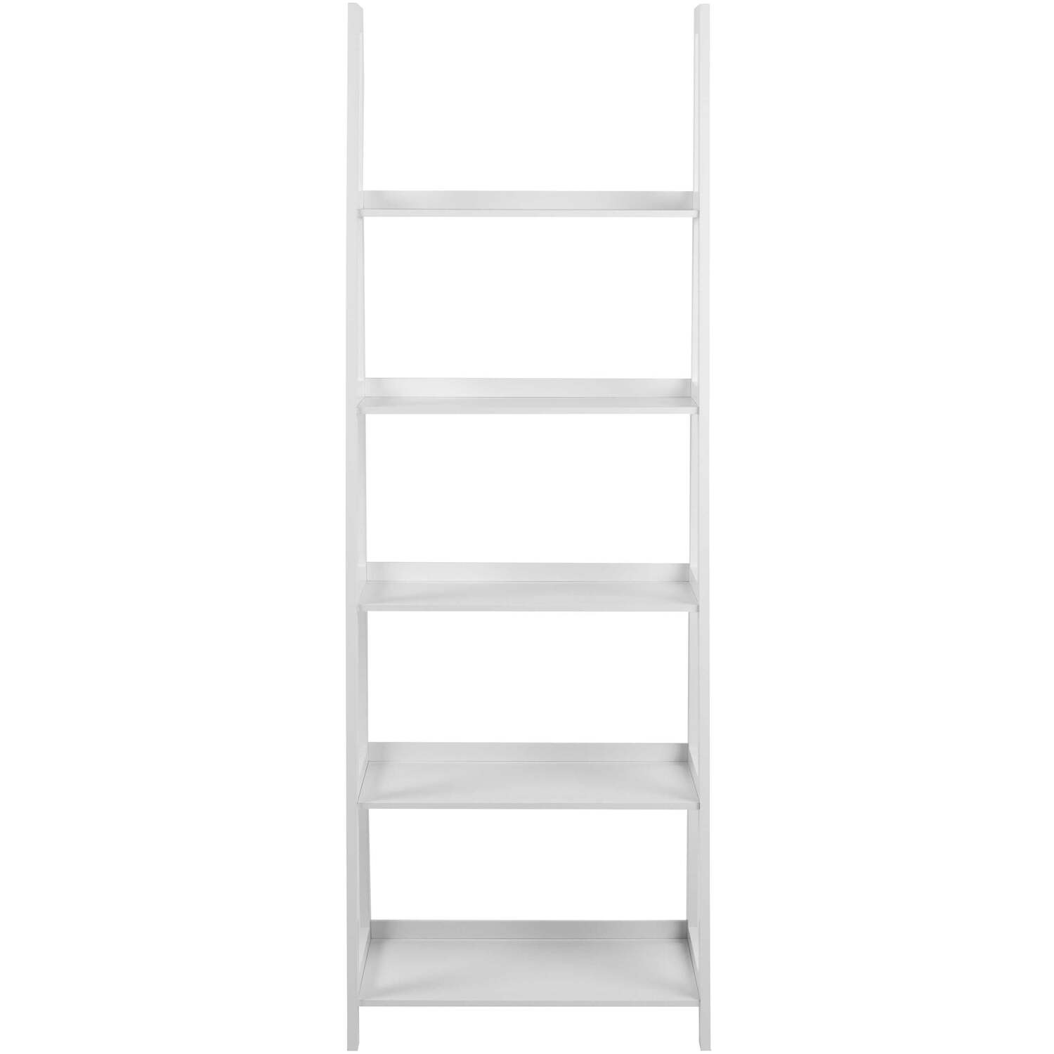 Florence White Step Ladder Bookcase, 5 Shelves - White