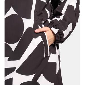 OHS Adults Water Resistant Geometric Print Sherpa Drying Robe