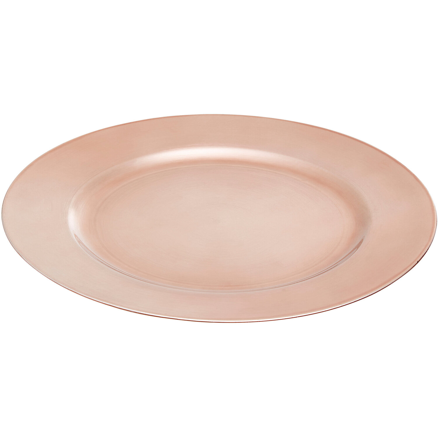 Dia Rose Gold Finish Charger Plate - Gold