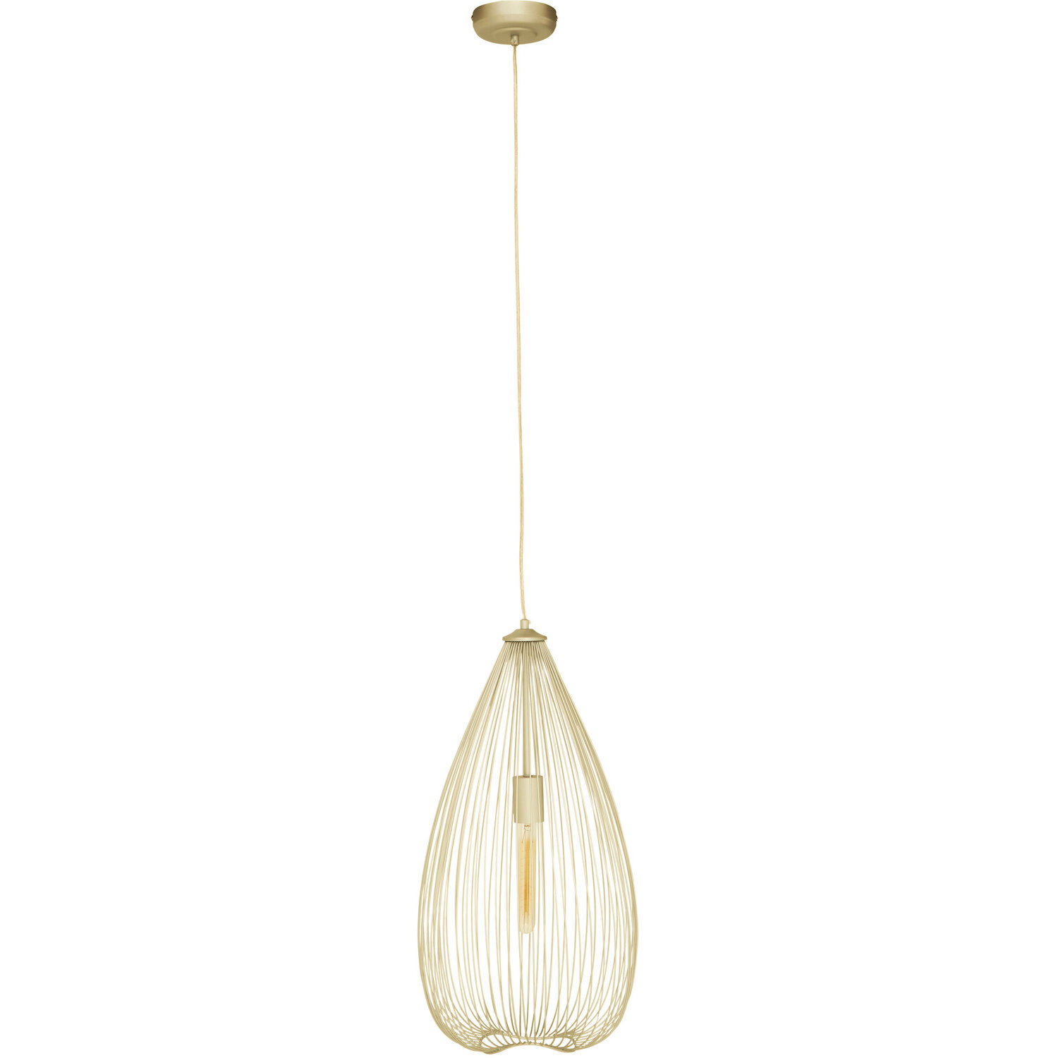Interiors By Premier Lavis Gold Iron Pendant Light - Gold