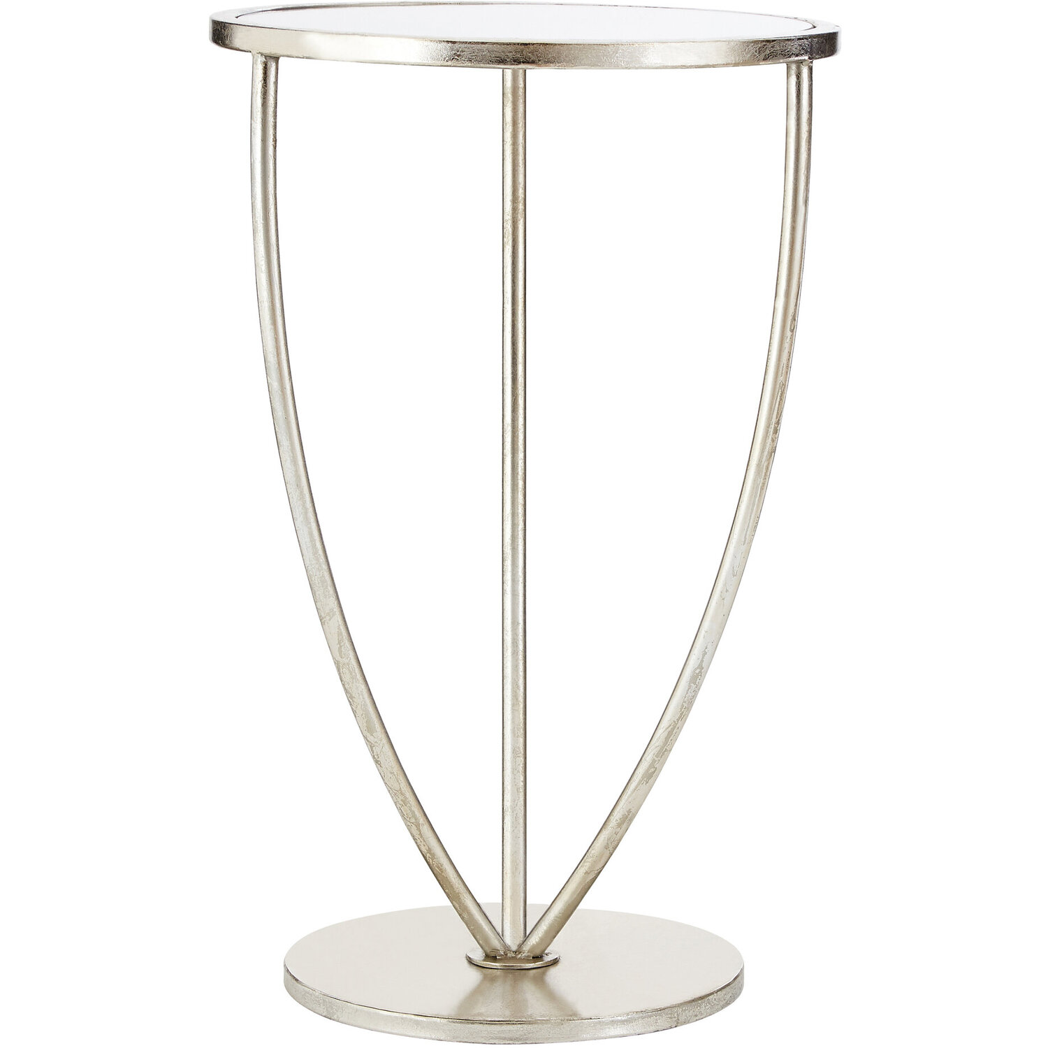 Marcia Silver Finish Side Table - Silver
