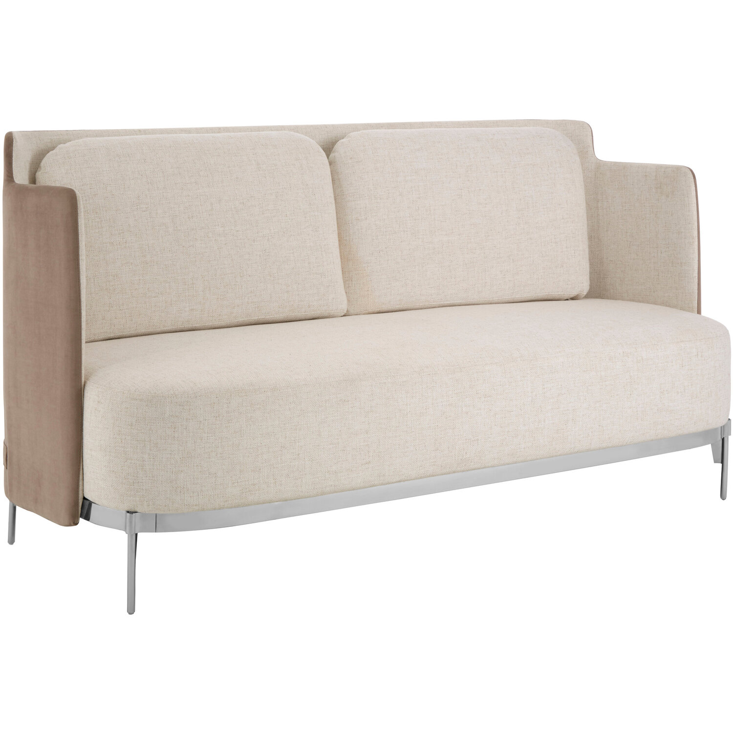 Piermount Ivory And Mink 2 Seater Sofa - White