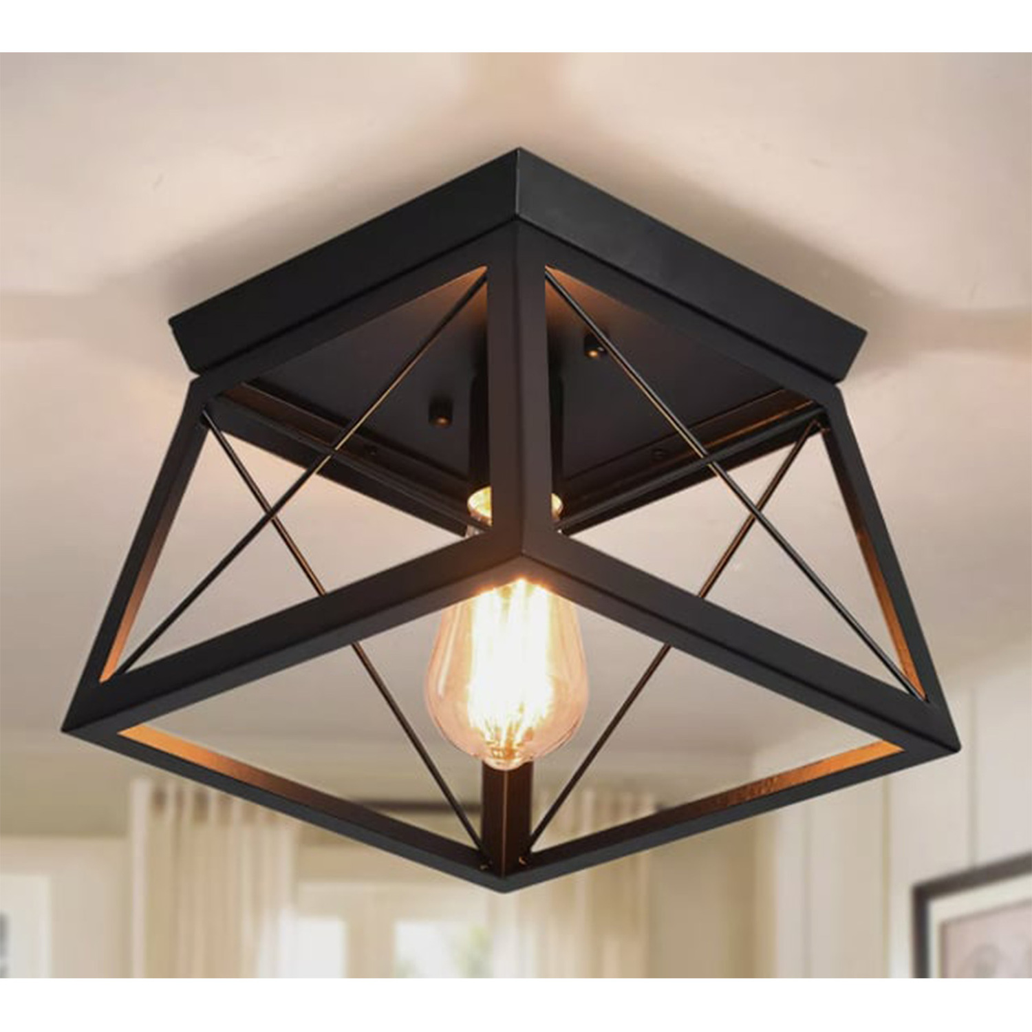The Bath Plus Tb+ Black Ceiling Light - Black