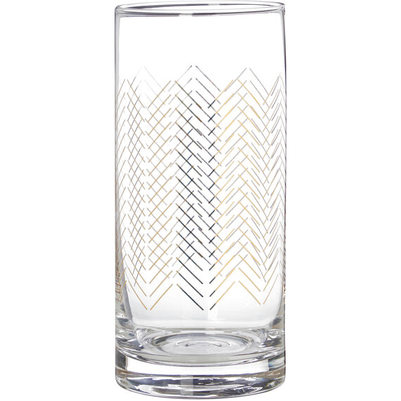 Set Of Four Jazz Highball Glasses