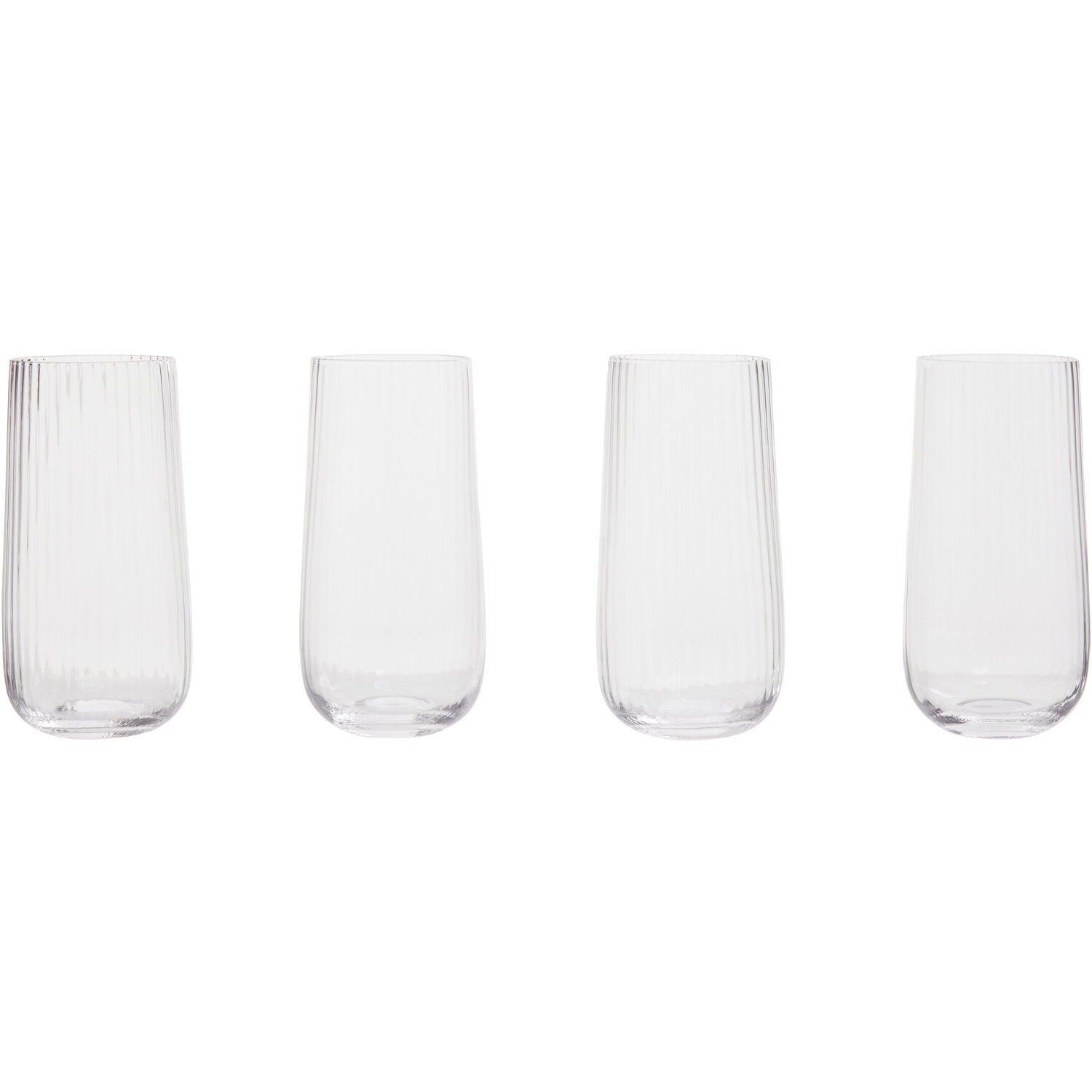 Lyle Set of Four Hi Ball Glasses - Transparent