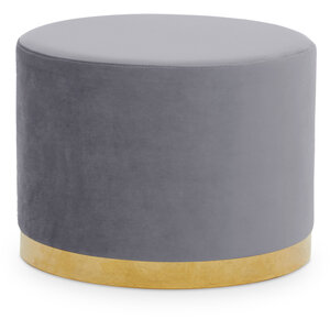 Hagen Grey And Gold Round Stool