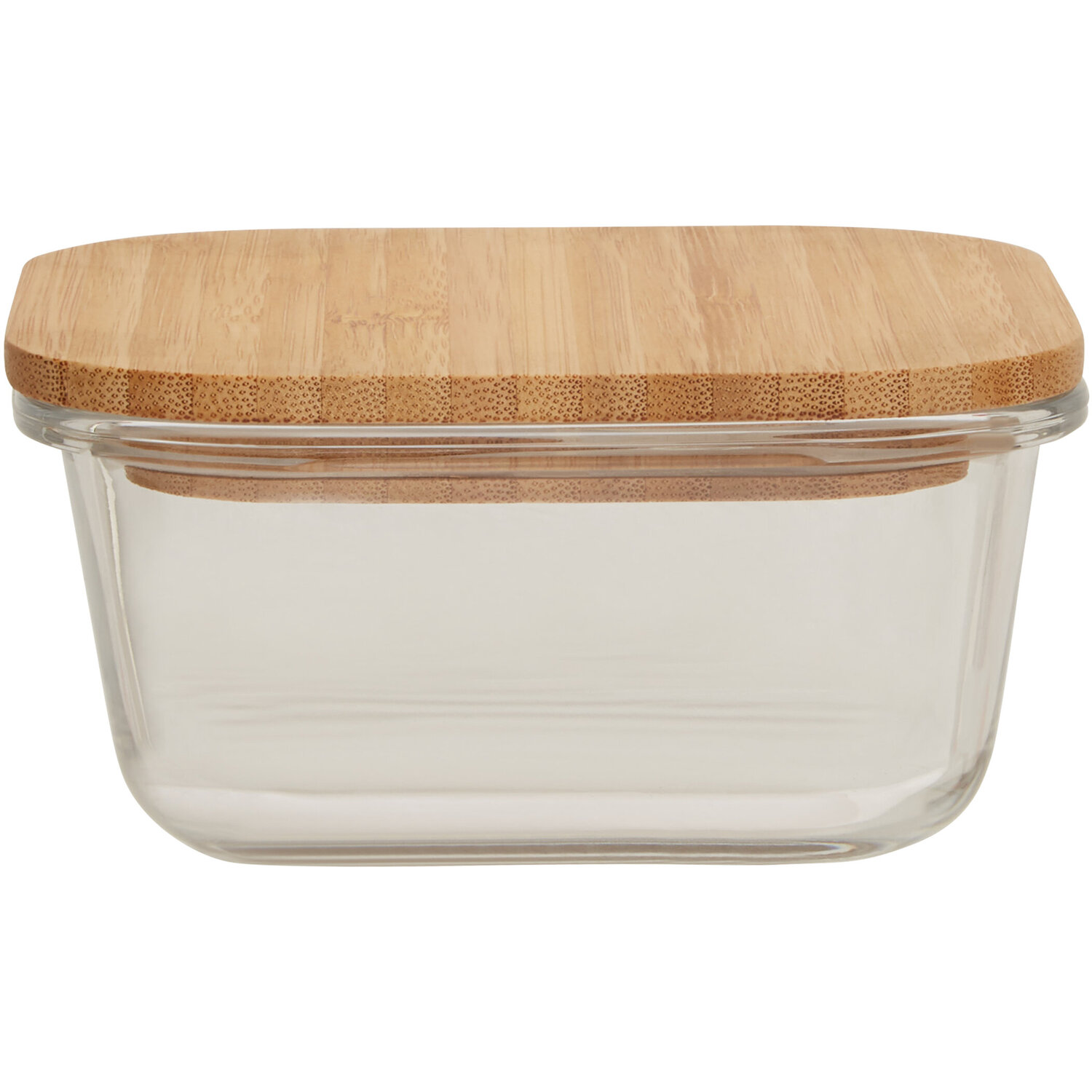 Freska 520ml Glass Container With Bamboo Lid - Transparent