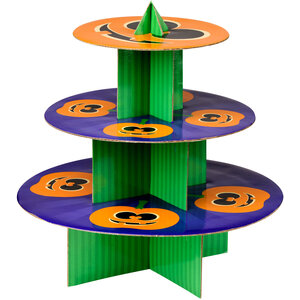 Halloween Pumpkin 3 Tier Cake Stand
