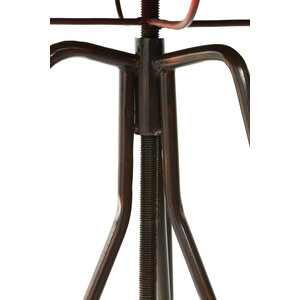 Artisan Red Metal Bar Table