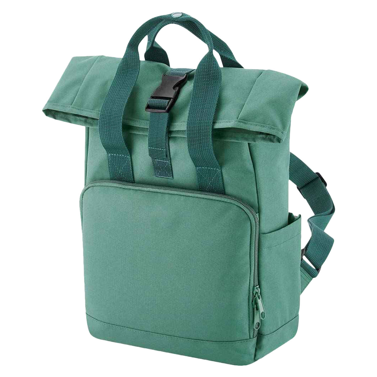 Bagbase Unisex Adult Mini Recycled Twin Handle Backpack - Sage Green