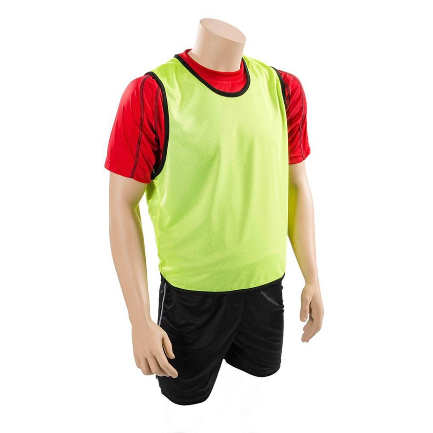 Precision Unisex Adult Plain Mesh Training Bib - Fluorescent Yellow