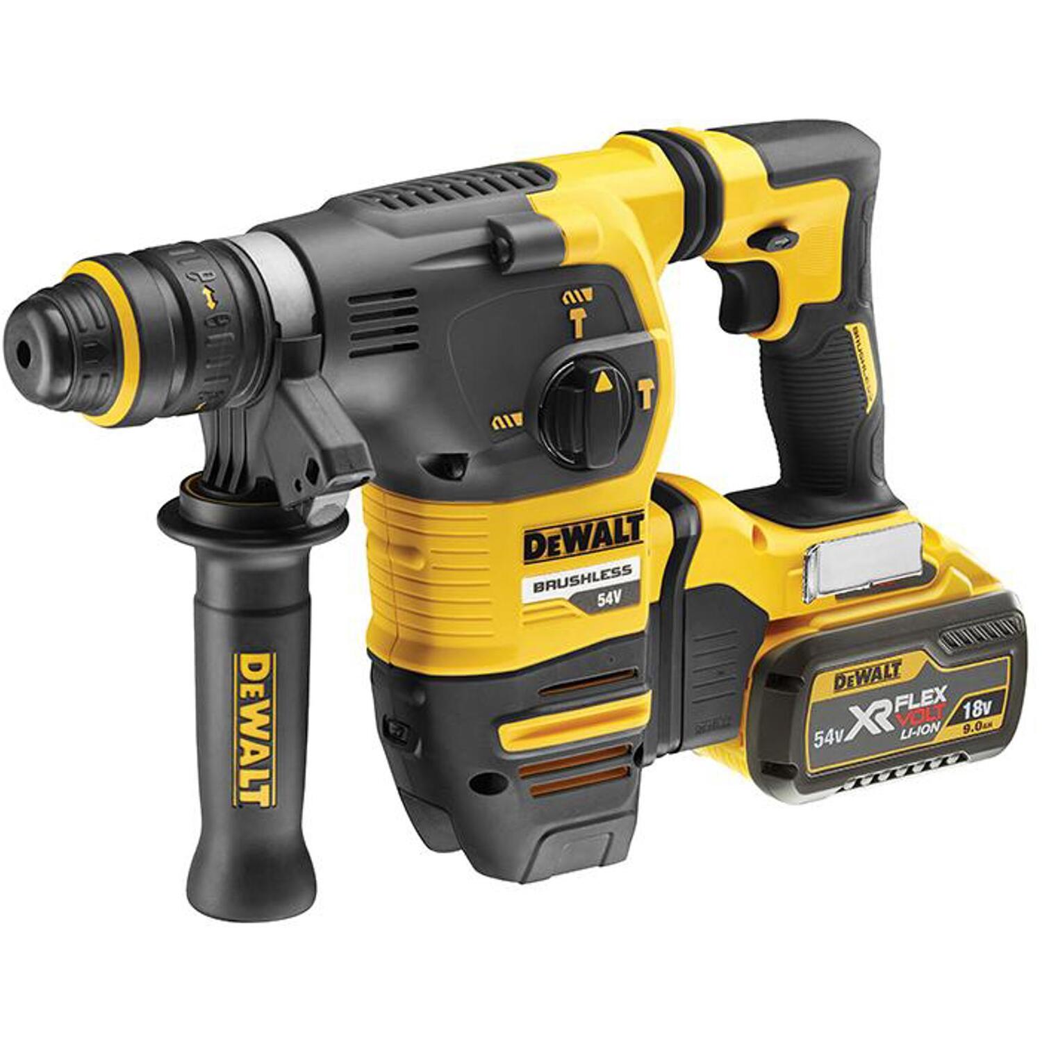 Dewalt Dch334x2-Gb Brushless Q/C Chuck Sds-Plus Hammer 54 Volt 2 X 9.0/3.0Ah Li-Ion - Image 7