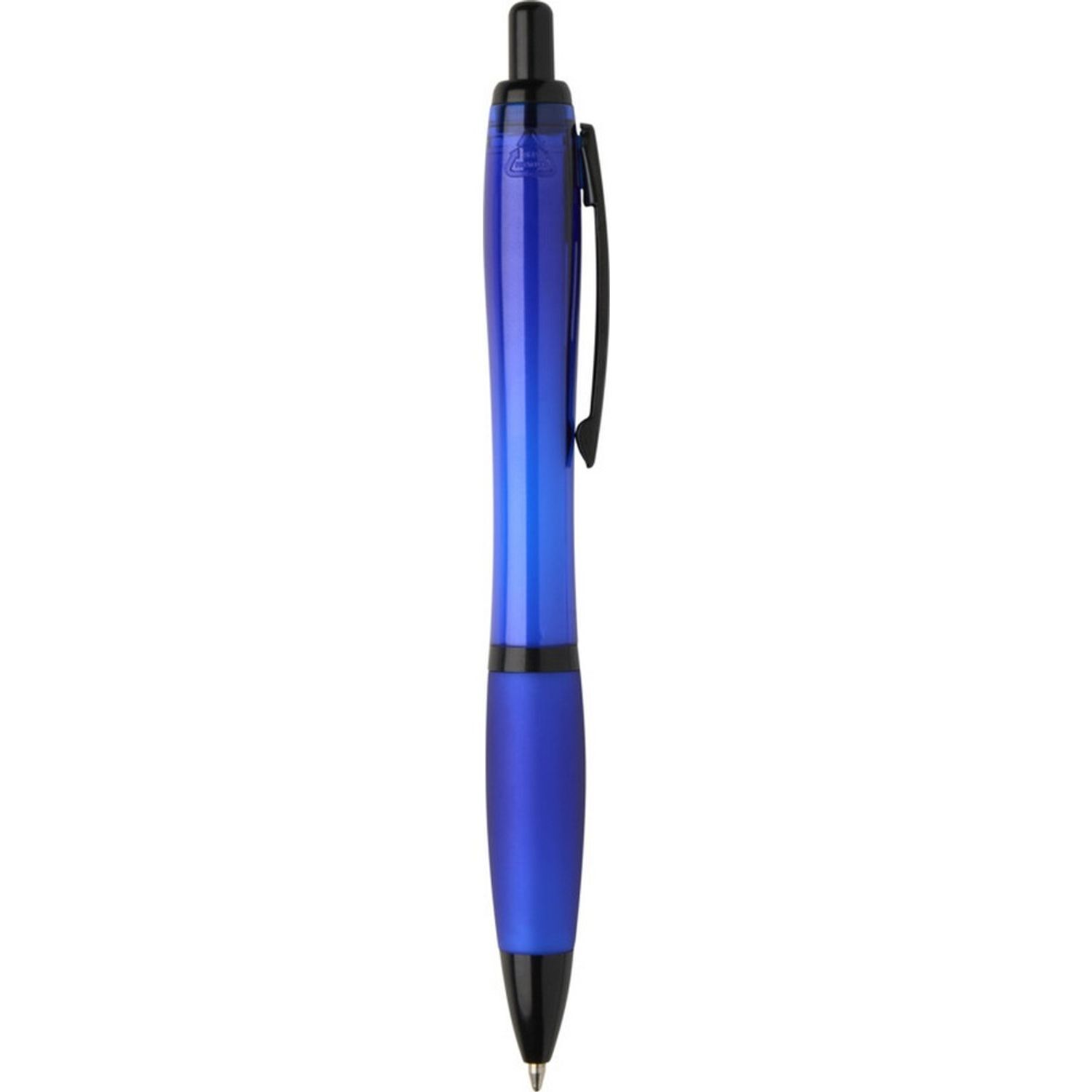 Floso Nash Contrast Detail Recycled Plastic Ballpoint Pen - Royal Blue