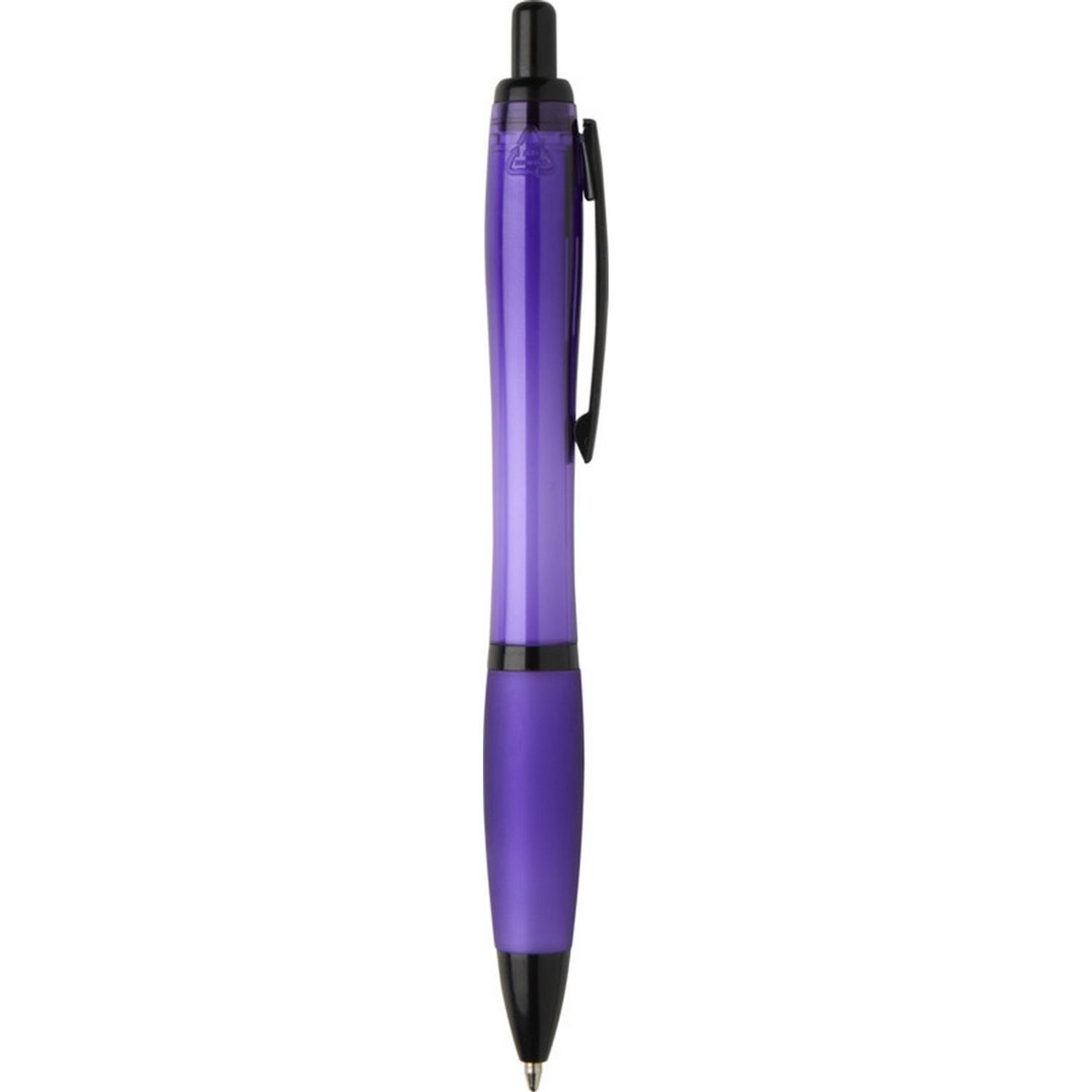 Floso Nash Contrast Detail Recycled Plastic Ballpoint Pen - Purple
