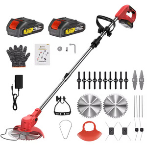 Cordless Rechargeable Weed Wacker Orange